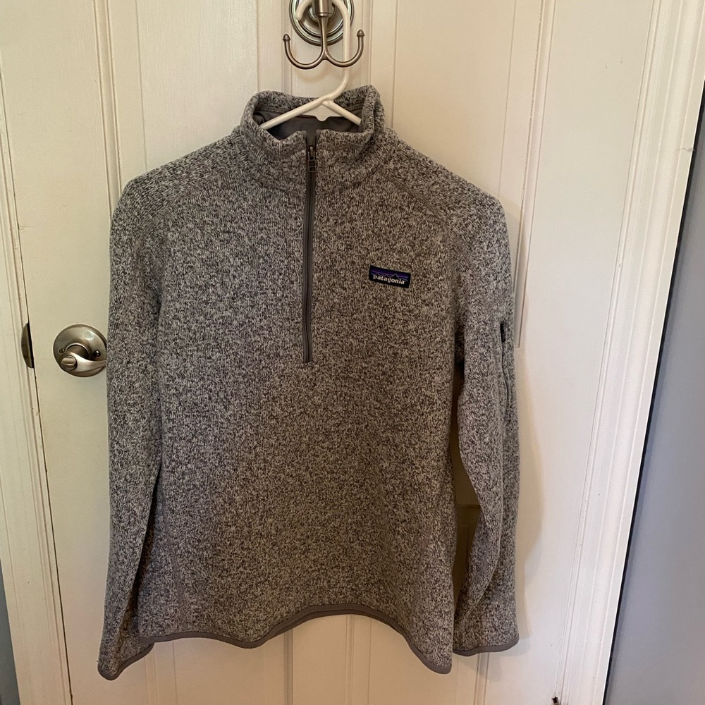 Patagonia Heathered Gray Fleece Pullover